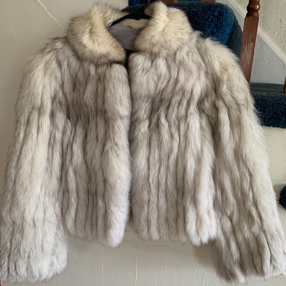 Reformation Cropped Fur Jacket